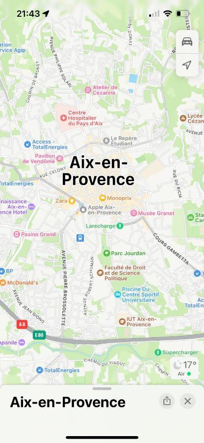 Aix-En-Provence, Charmant Studio Proche Toutes Comodites Et Axes Routiers, Linges Fournis Экстерьер фото